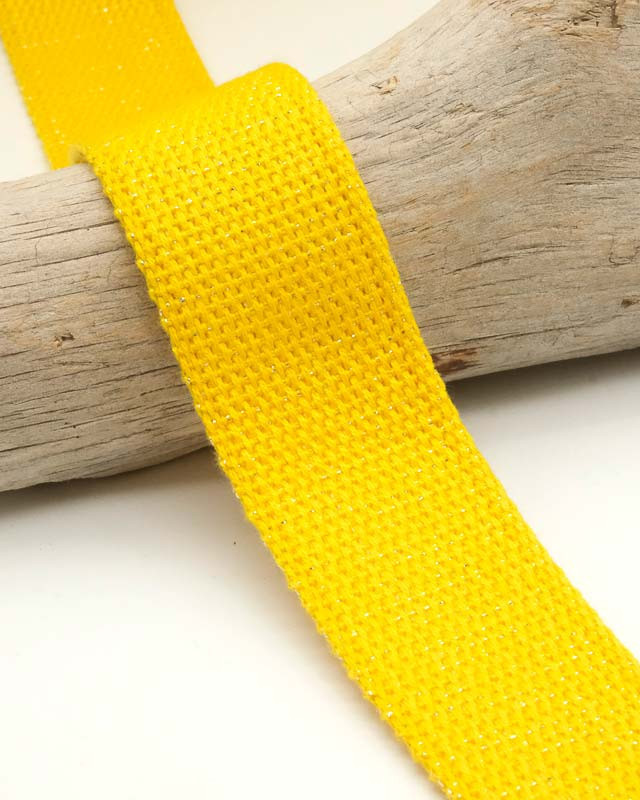 Sangle Coton Lurex Or 30MM jaune